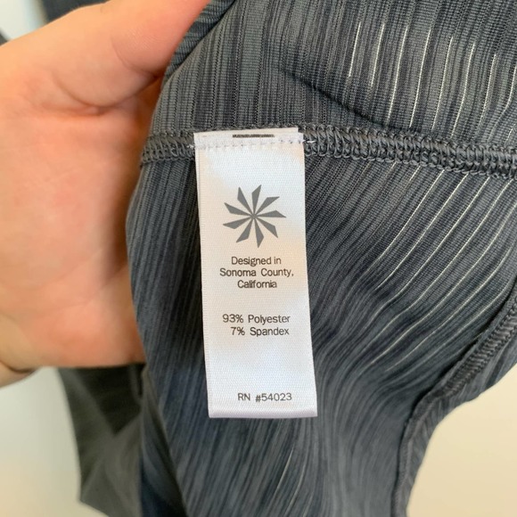 Athleta Womens Racer-back Tank Top Size Large Gray Sleeveless Athletic - Picture 11 of 15